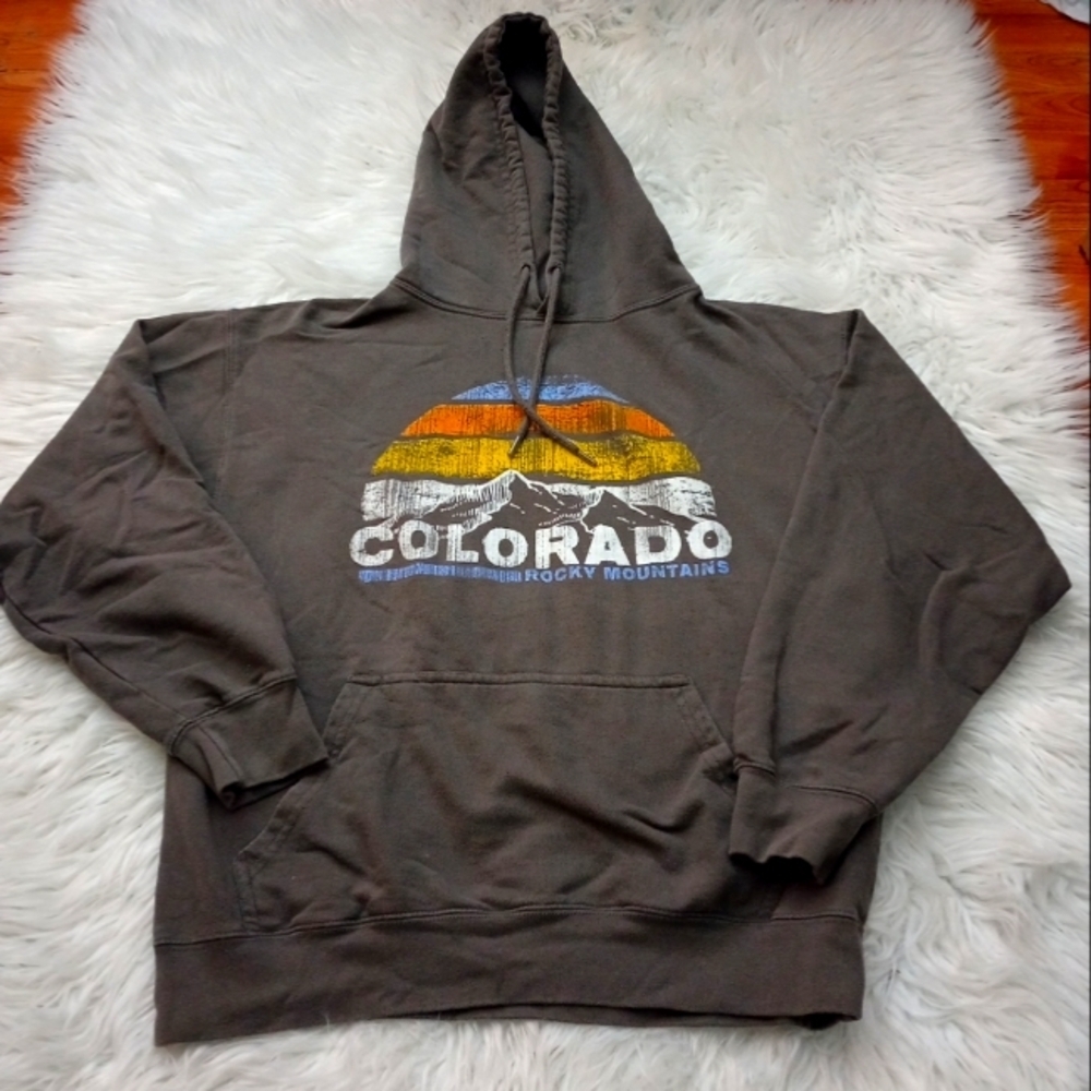 Lane Seven Colorado "Rocky Mountains" Hoodie size  medium